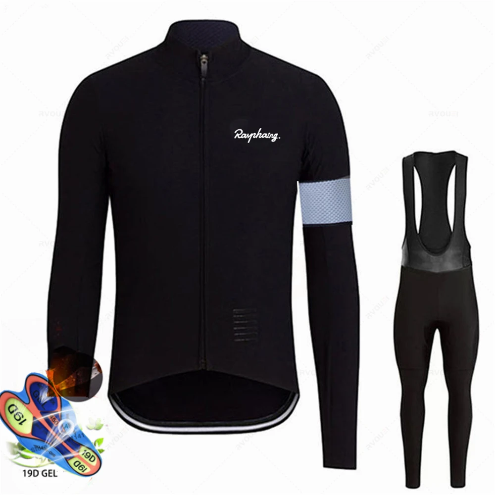 

New Spring 2021 Team Raphaing Cycling Jersey Autumn Mtb Cycling Clothing Summer Long Sleeve Triathlon Mountain Bike Bib Pant Set