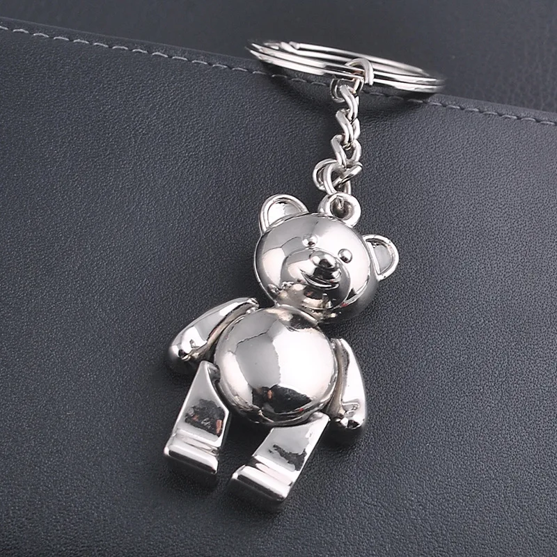 

Cute Cartoon Bear Keychain Creative Personality Animal Children Jewelry Bag Pendant Key Ring Accessories Couple's Charm Gift Hot