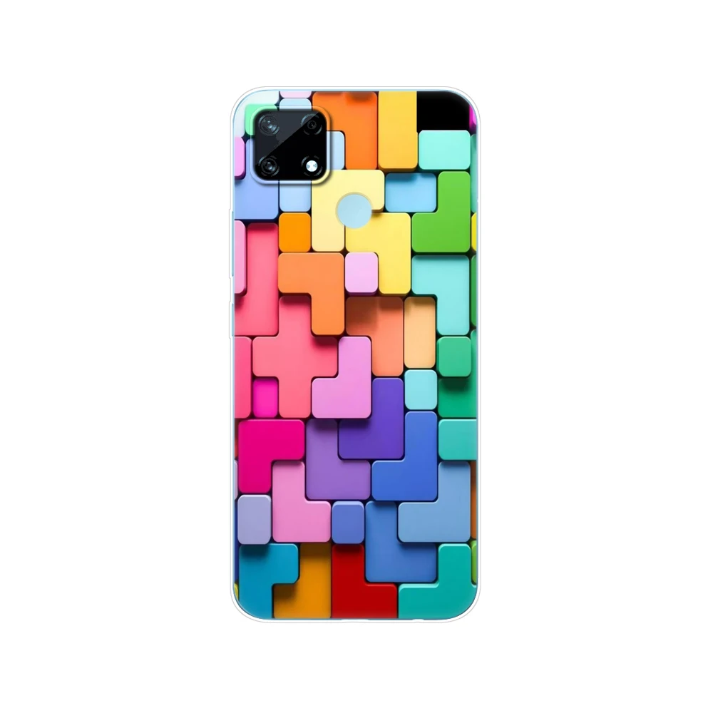 for realme c12 c25 c25s 7i global case silicon back cover for realme narzo 20 30a phone case tpu soft bumper funda coque etui free global shipping
