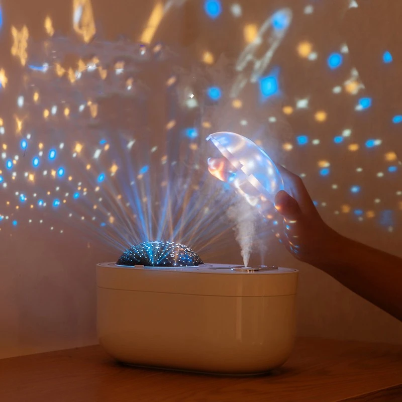 

Увлажнитель воздуха с двойным распылителем и светодиодной подсветкой, 1 л