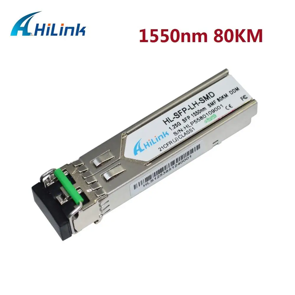 Бесплатная доставка 1 25G SFP нм 80 км ZX двойной LC трансивер модуль | Мобильные