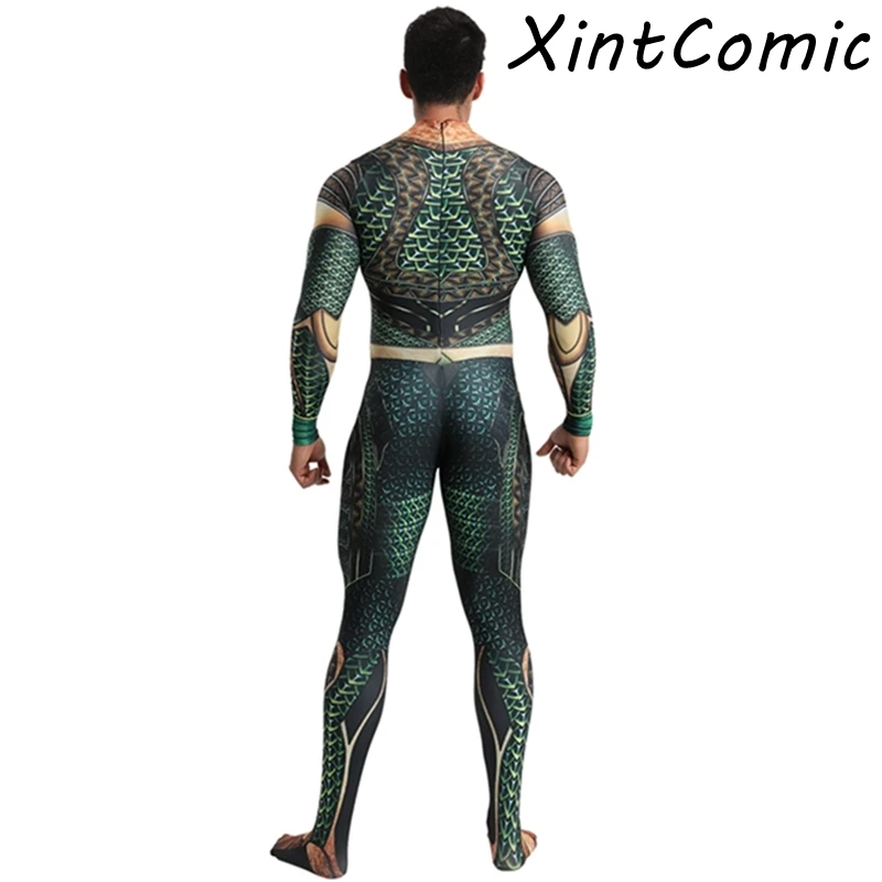 Aquaman Косплей Костюм Артура Карри Зентаи костюм супергероя на Хэллоуин для