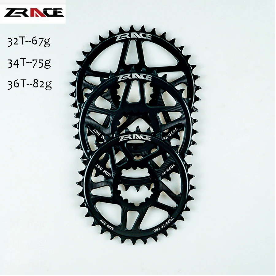ZRACE велосипедная Звездочка 10s 11s 12s MTB велосипедная Звездочка Орлиный зуб 7075 CNC смещение 3 мм 32T 34T 36T для SRAM с прямым креплением