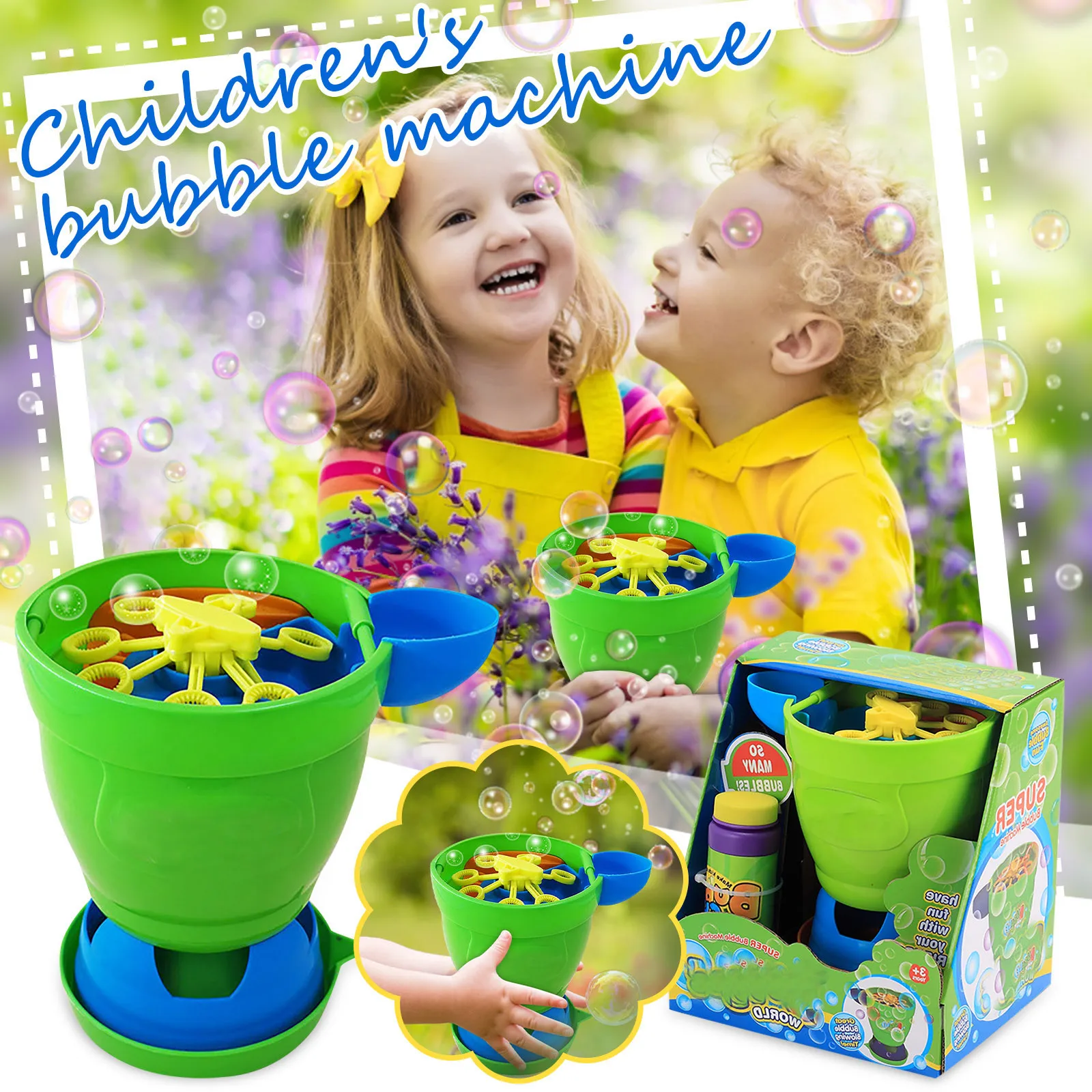 

Машина для создания пузырьков, устройство для создания пузырьков для детей, для дома и улицы, автоматически создает пузырьки мыла, игрушки д...