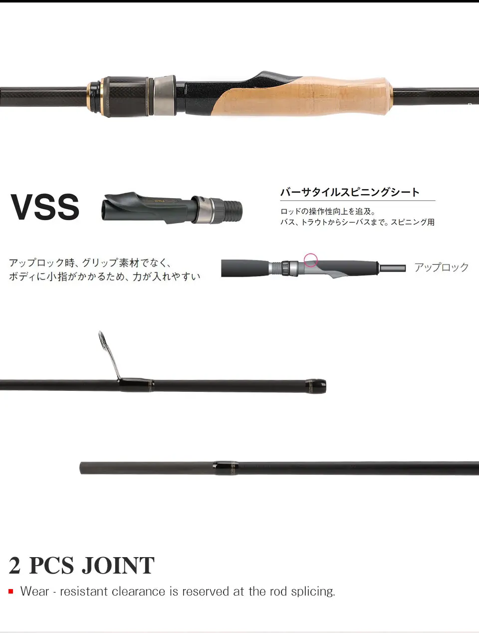 TSURINOYA PROFLEX II спиннинговое удилище 2,01 м 2,13 м 2 секции спиннинговое удилище ML/m power Canne A Peche углеродное рыболовное удилище