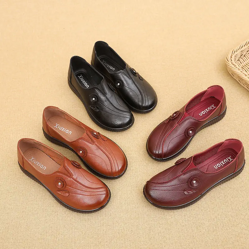 

Rhinestone Studded Loafers Shoes Spring 2021 Women's Shoes Large Sizes 41 Black Flats Ladies Slip On Loafers Women Moccasins