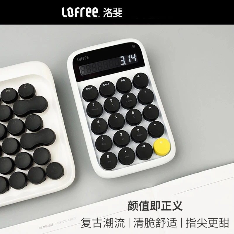 Новый Lofree Dot Bluetooth цифровой механический калькулятор Белый Синий молочный чай для