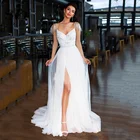 Женское свадебное платье с бусинами SoDigne, пляжное платье невесты с перьями, 2021