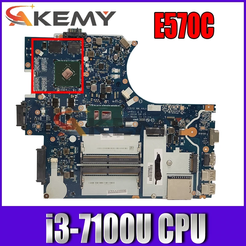 

E570 E570C laptop independent graphics card motherboard i3-7100U FRU 01YR714 01EP394 01YR713 01EP393 01YR712 01EP392