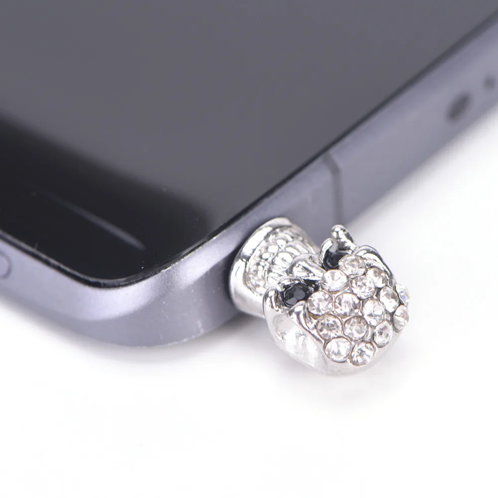 

1pcs Diamond Skull Head General Dust Plug Mobile Phone Headset Dust Plug