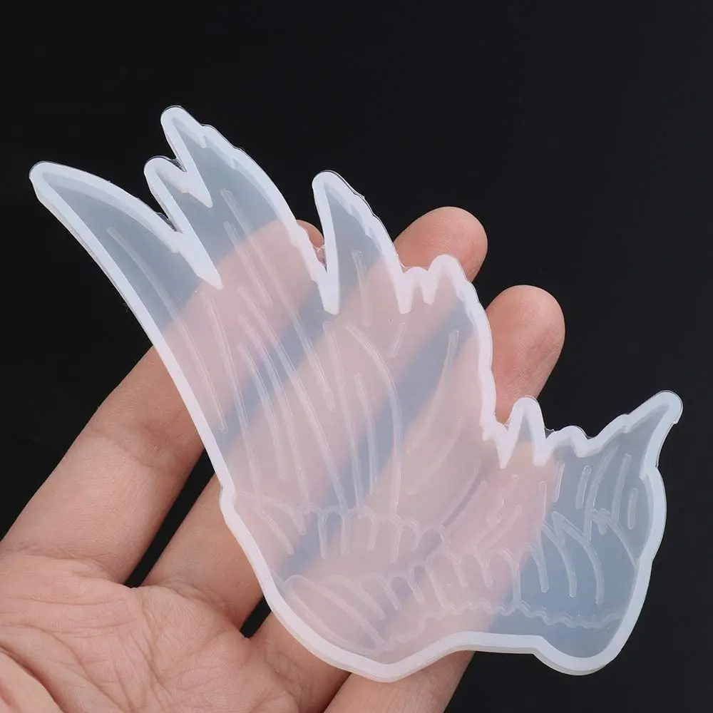 1 пара Ангел крылья демона из хрустальной эпоксидной силиконовая форма для литья