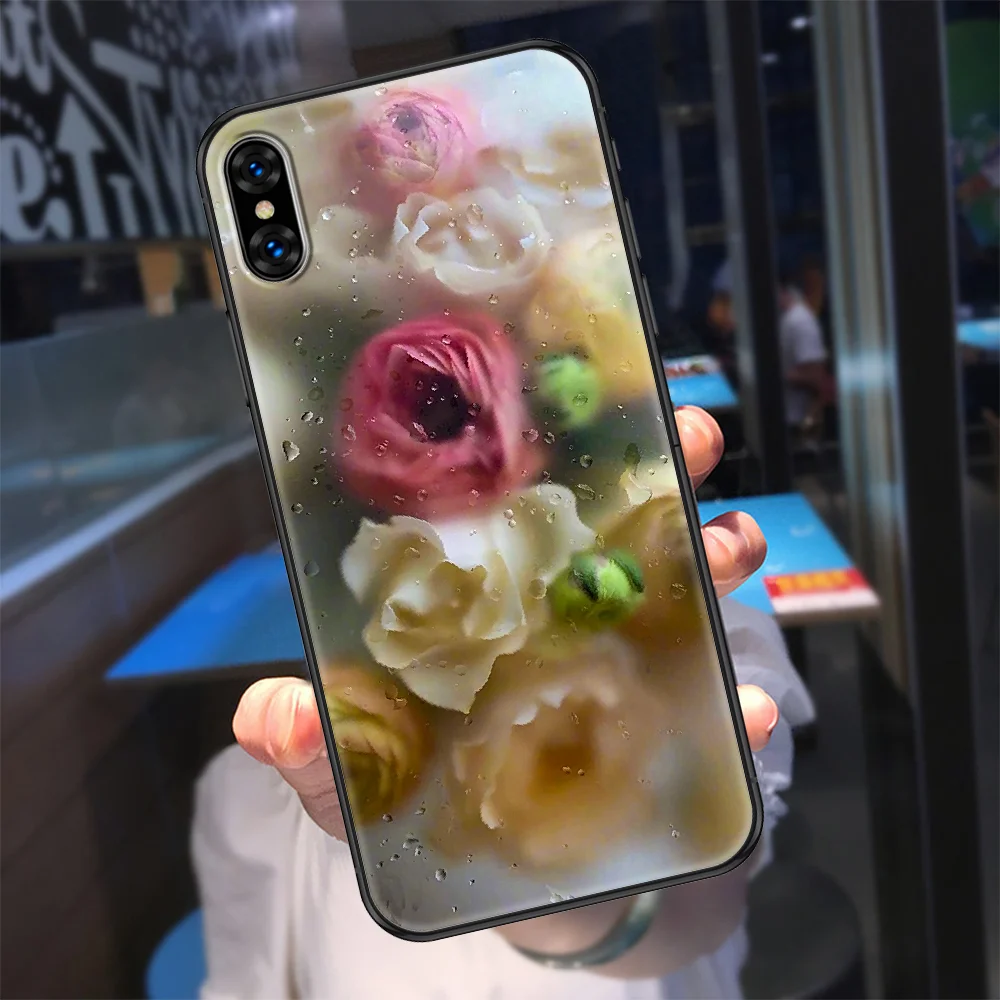 Романтичный чехол для телефона с цветочным рисунком корпус iphone 5 Женский 2 6 6s 7 8 12