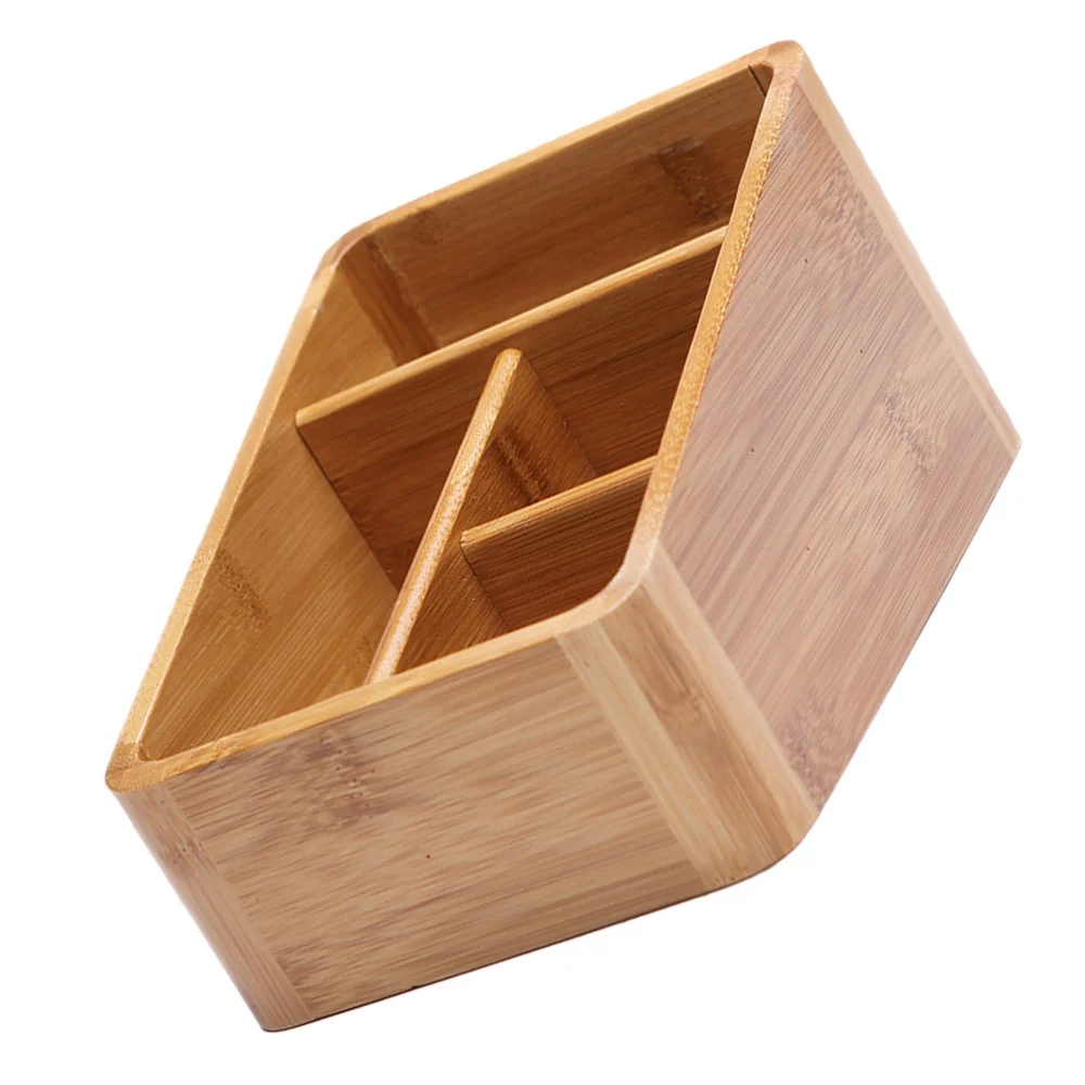 

1 Pc Cosmetic Storage Box Creative Bamboo Desktop Makeup Makeup Storage Holder