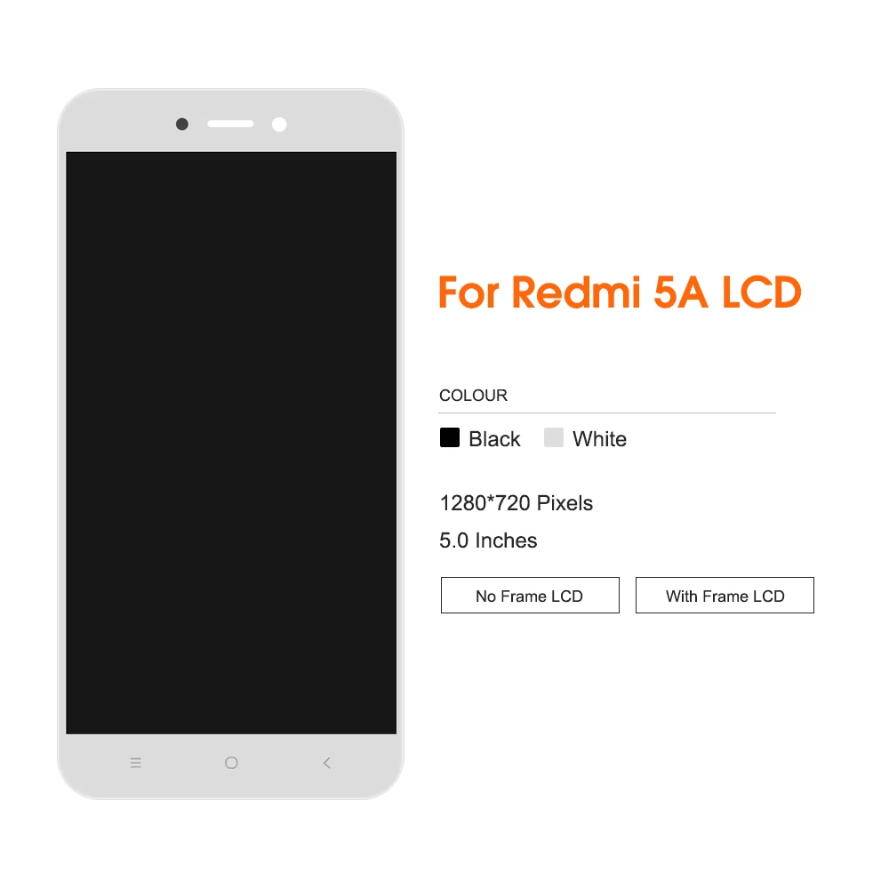 ЖК дисплей 5 0 дюйма для Xiaomi Redmi 5A сенсорный экран с рамкой дигитайзер в сборе
