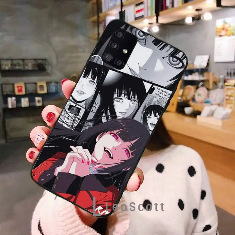 

Crazy Excitement Manga Kakegurui Phone Cases For Samsung A50 A51 A71 A31 A21S S8 S9 S10 S20 S21 Plus Fe Ultra 4G 5G
