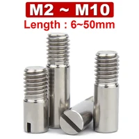 304 stainless steel m2m2 5m3m4m5m6m8m10 one word groove external thread cylindrical pin positioning pin slotted pin screw gb878