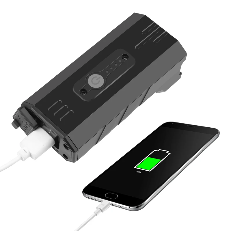 

Bike Light Rainproof USB Rechargeable LED 2600mAh MTB Lamp Headlight USB Rechargeable Super Bike Headlight and Back Light Set