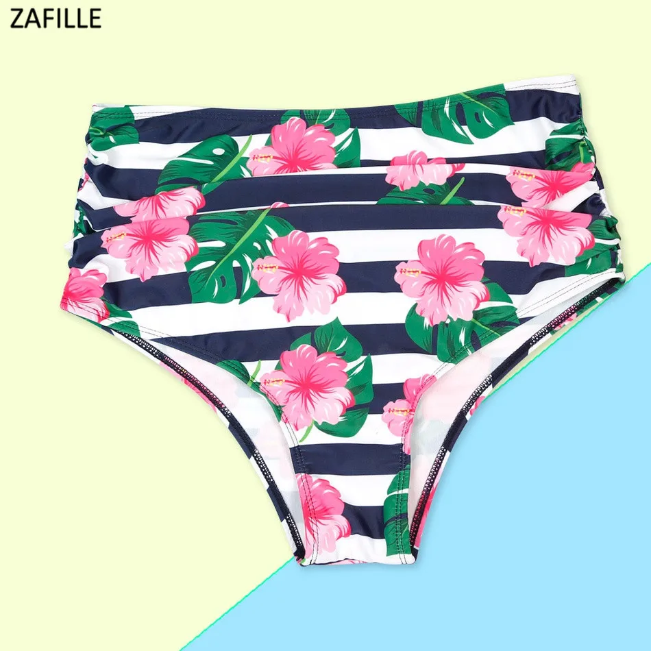 Женский купальник с цветочным принтом ZAFILLE купальный костюм оборками бикини для