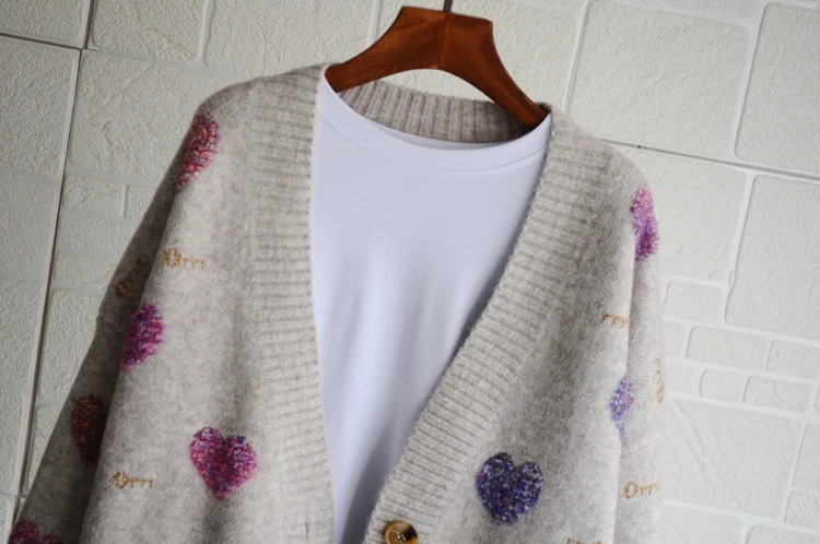 Женский длинный кардиган оверсайз утепленный жаккардовый свитер свободного