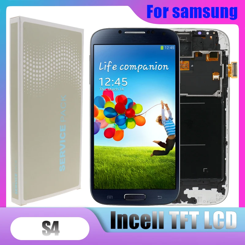 Для Samsung S4 I9505 LCD I9500 i9505 для i337 i9515 i959 ЖК экран с сенсорным дигитайзером в сборе 100%
