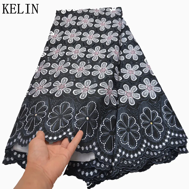 

Африканская кружевная ткань 2020, высококачественное кружево, нигерийские черные кружевные ткани, швейцарская вуаль, кружево в Швейцарии для...