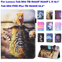 m10 fhd plus case for lenovo tab m10 10 1 tb x605f x505f l x cover 10 3 inch tb x606x funda tablet flip stand shell pen holder