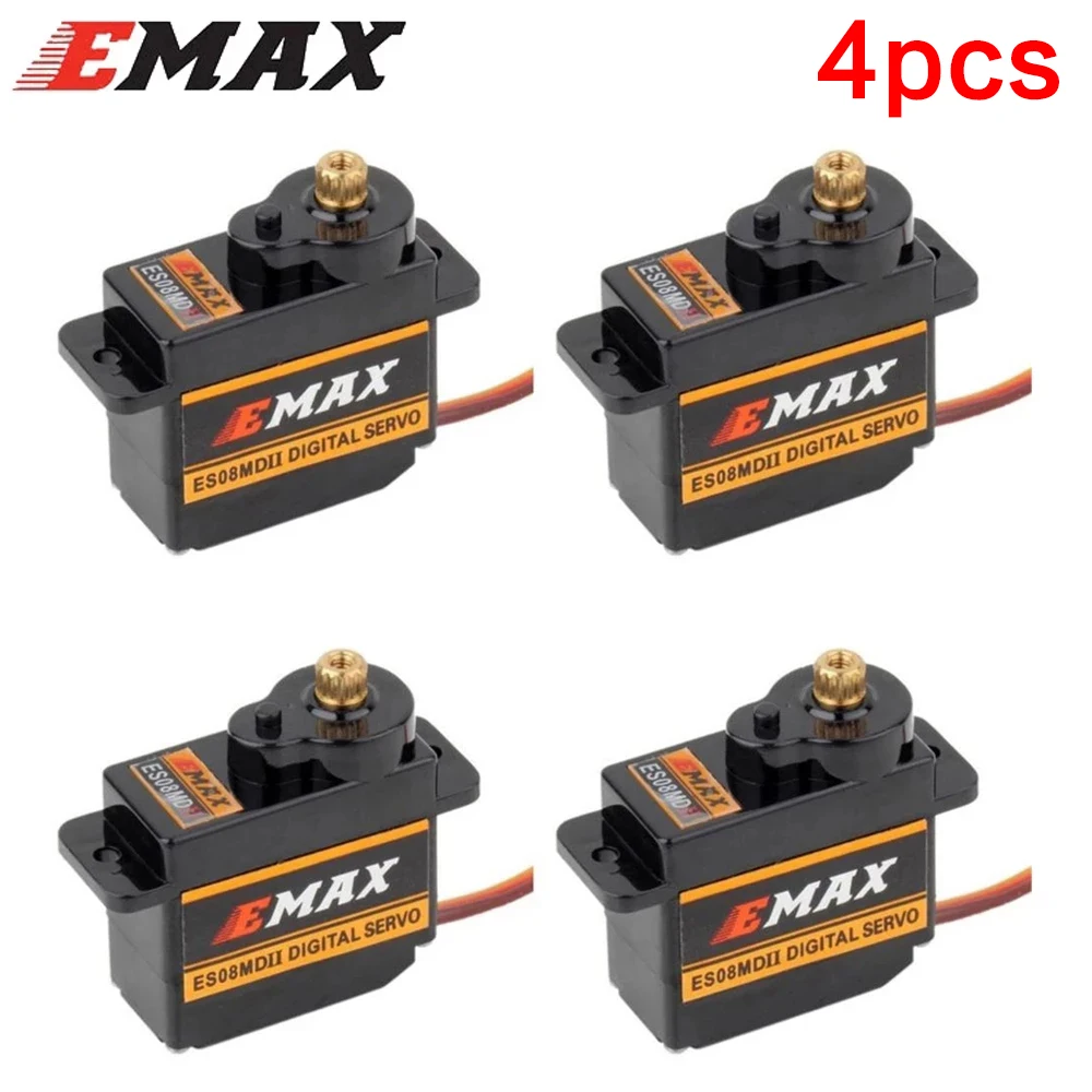

EMAX ES08MDII ES08MD II металлическая Шестерня цифровой сервопривод sg90 ES08A ES08MA MG90S TREX 450 Бесплатная доставка
