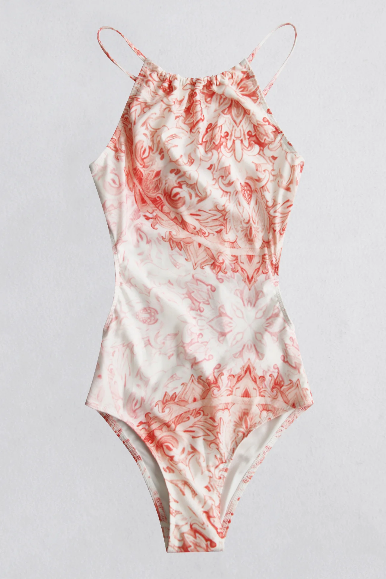 

New One-piece Swimsuit Printed Strap Sexy Belly Bikini Female Bikini Bathing Suit Women New Sexy White One Piece Swimsuit