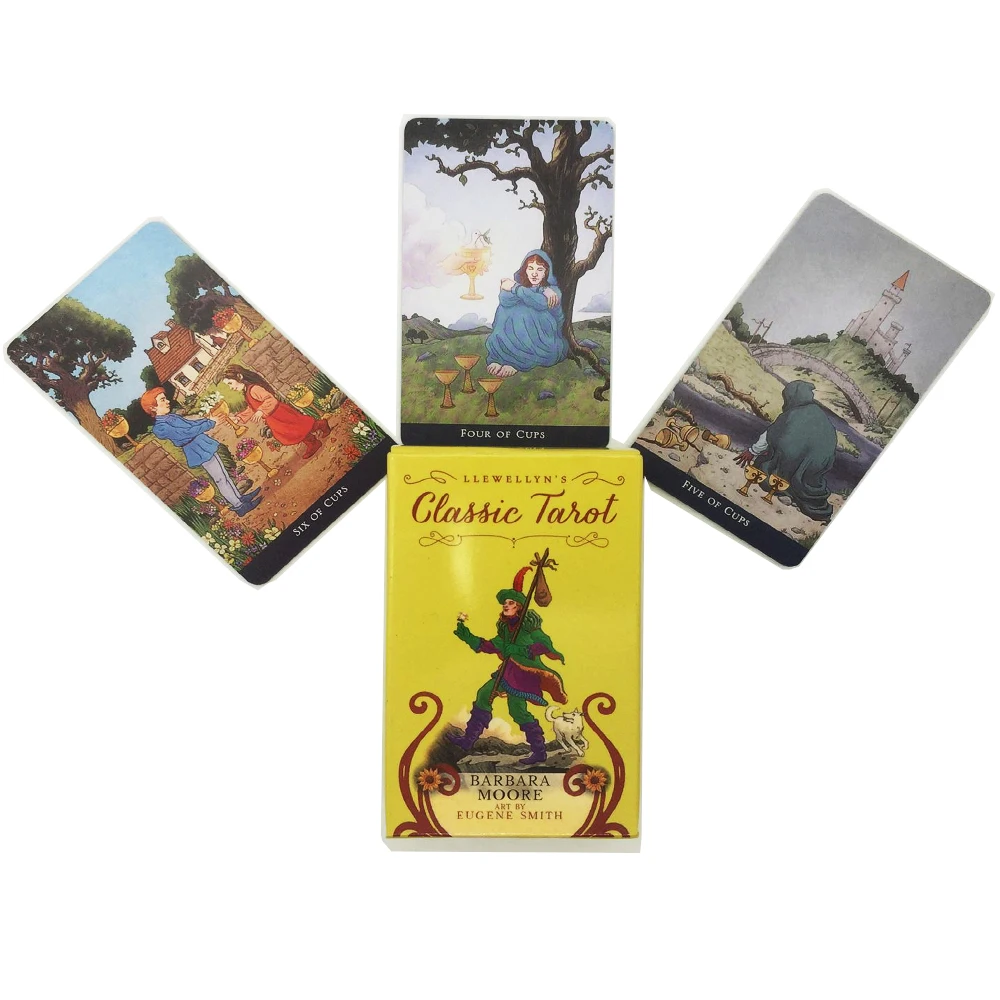 

New Mini Small Classic Tarot Barbara Moore Cards Games Full English Family Holiday Party Board Game Divination Fate Tarot Cards