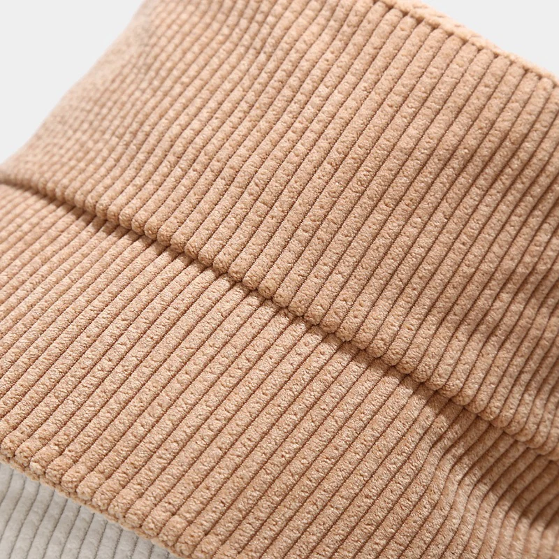 

Spring Corduroy Bucket Hats For Women Hip Hop Men Panama Black Winter Outdoor Fisherman Caps Unisex Gorras PJ095