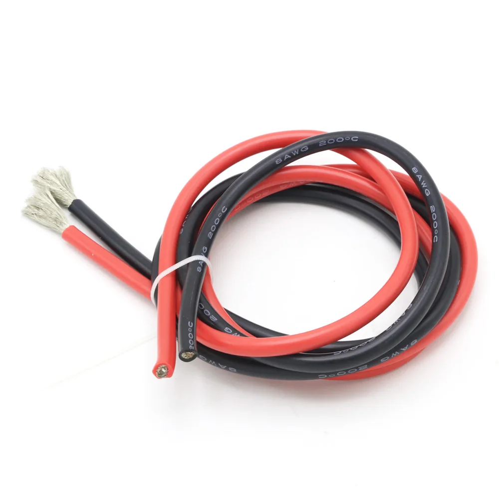Термостойкий силиконовый провод 30AWG 28AWG 24AWG 20AWG 18AWG 14AWG 12AWG красный и черный 10