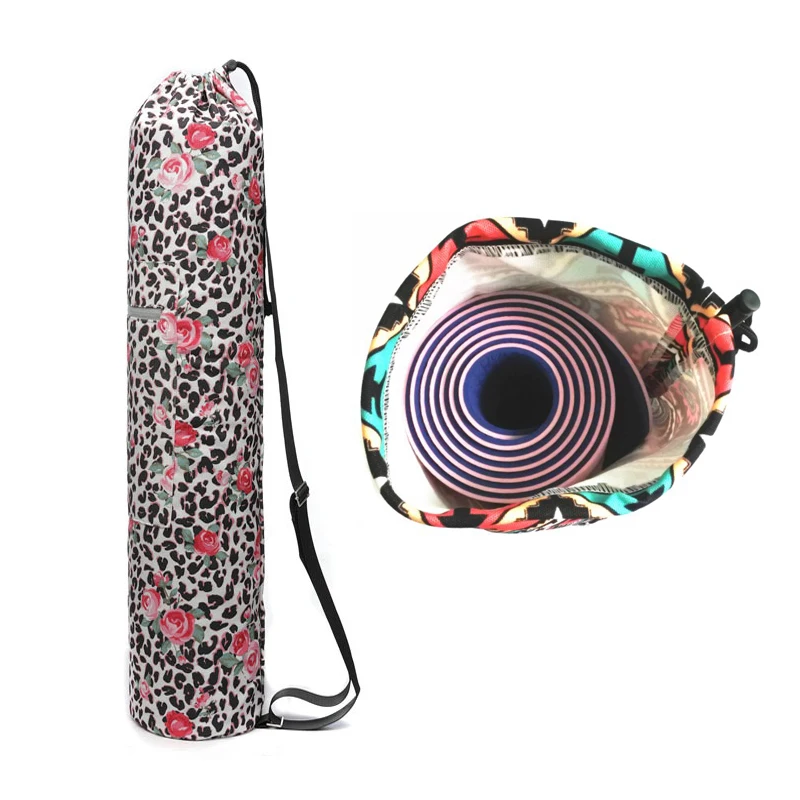 Модная Холщовая Сумка для йоги водонепроницаемый рюкзак с принтом коврика
