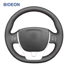 Черная искусственная кожа Чехол рулевого колеса автомобиля для Renault Laguna 3 2007 2008 2009 2010 2012 2013 2014 2015
