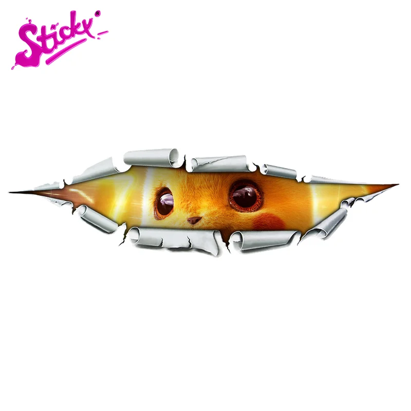 

Cool Eyes Toothless Boy 3D Car Sticker Decal Decor Cover Scratches Waterproof Motorcycle Off-road Trunk Guitar Laptop PVC Vinyl