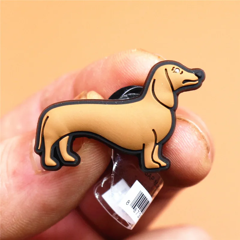 Original Shoe Buckle Accessories Novel Cute Labrador Corgi Dachshund Shoes Decoration Jibz for Croc Charms Bracelets Kids Gifts
