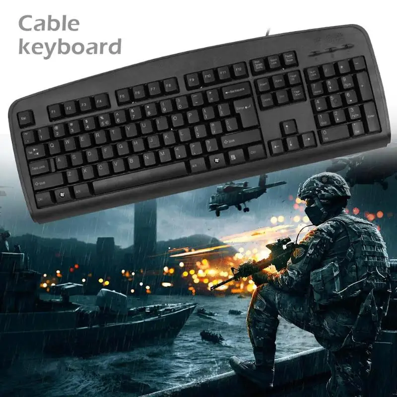 A4TECH KB-8U Портативный прочный 104 ключ USB Проводная Водонепроницаемая игровая клавиатура для компьютера офиса Windows XP/Vista/7