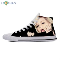 custom spring autumn canvas sneakers madonna high quality handiness flats mens casual shoes comfortable big white zapatillas