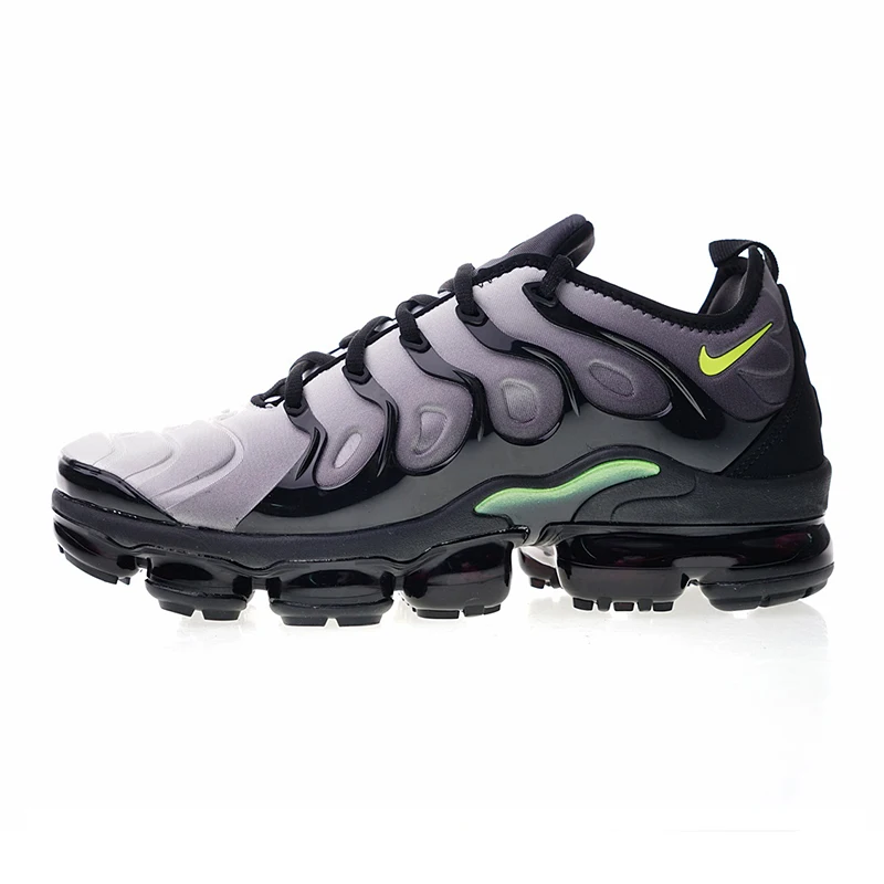 Оригинальные подлинные мужские кроссовки для бега NIKE VAPORMAX PLUS, прочная, индивидуальная, Классическая, Спортивная, дизайнерская обувь,, новинка 924453 - Цвет: 924453-009