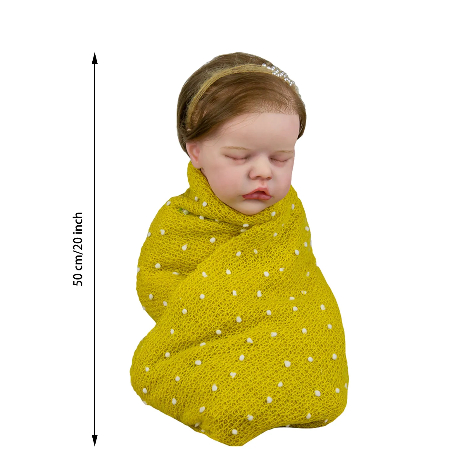 

Simulation 50cm Reborn Baby Doll Baby Cute Reborn Doll For Gifts Baby Dolls For Children Toys Toddler Sleeping Toy With Blanket