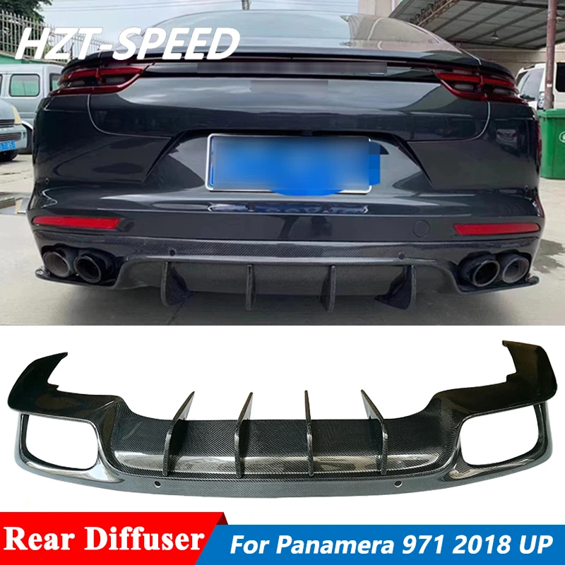 

Диффузор для заднего бампера из углеродного волокна, спойлер для Porsche Panamera 971, настройка 2018 и выше