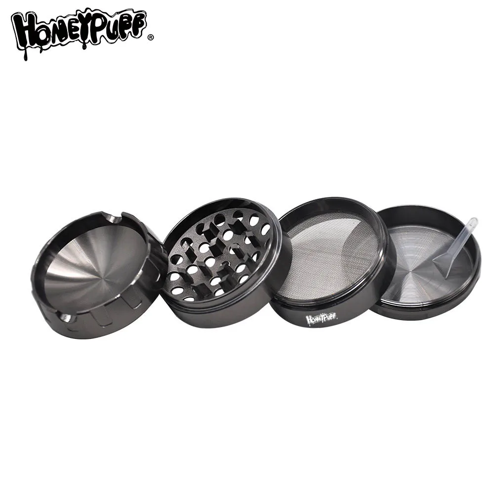 Курительная шлифовальная машина из цинкового сплава HORNET 63 мм 4 шт. металлическая