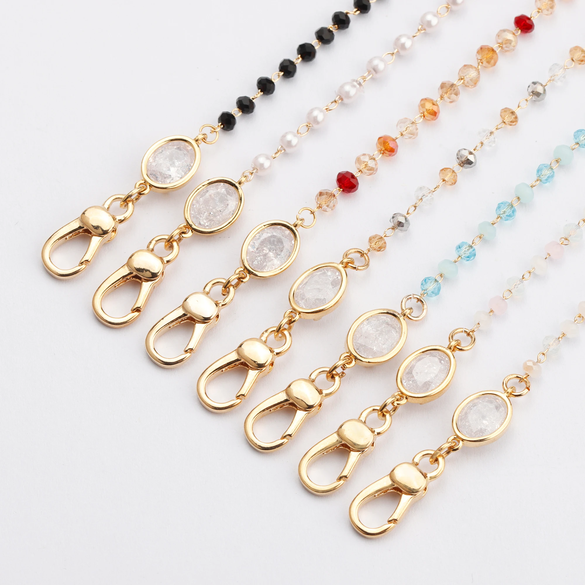 

Sanying M83201 sunglasses accessories beads for jewelry making 18k gold-plated 0.3 micron diy handmade mask chain 75cm/lot