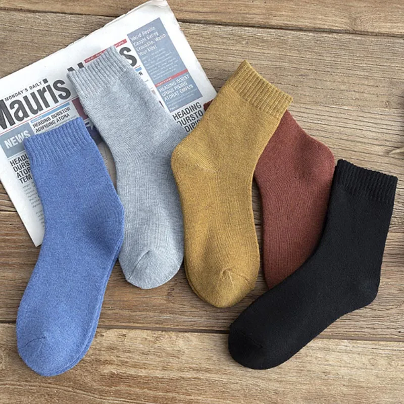 Hot Sale 5Pair/Set Women Winter Thicken Floor Socks Warm Snow Sleeping High Quality SeamlessTerry | Женская одежда