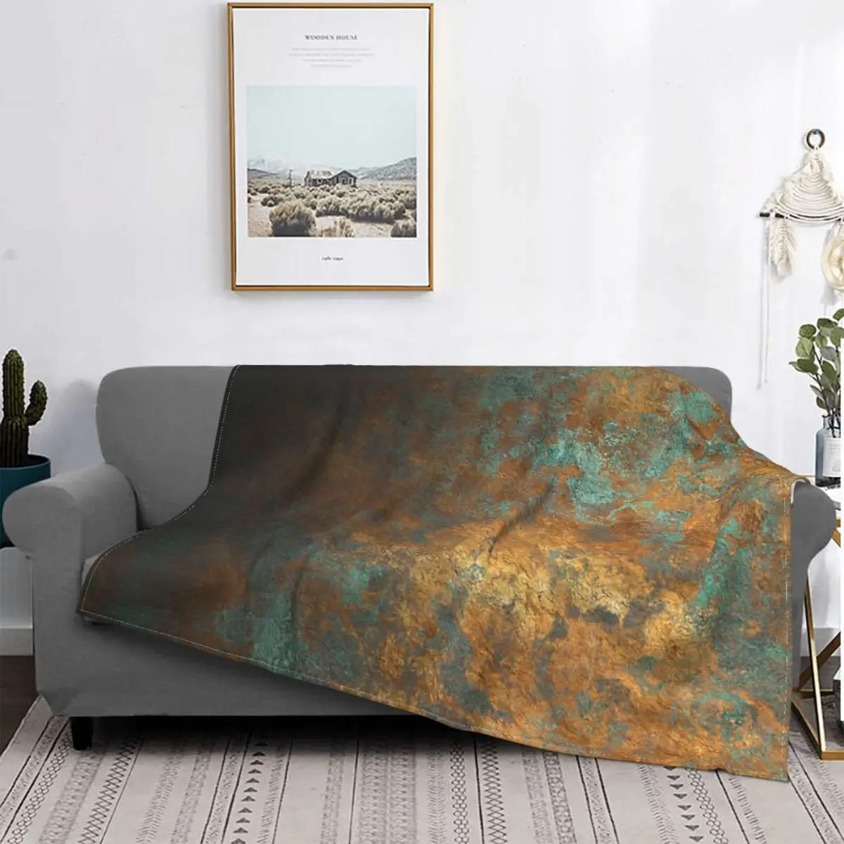 

Oxidized Copper Blanket Bedspread Bed Plaid Duvets Bedspreads Beach Blanket Blanket For Newborns