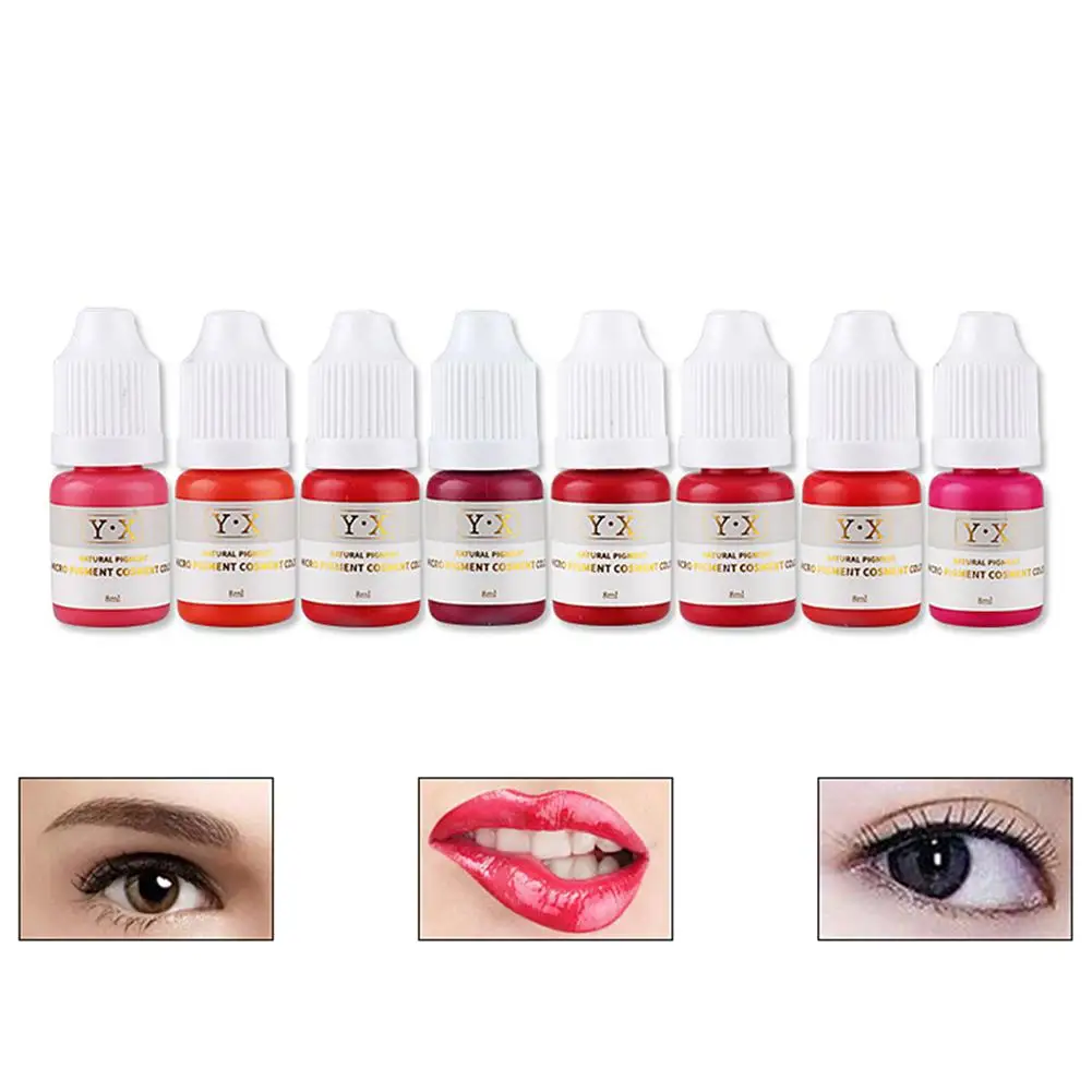 8 мл микроблейдинг пигмент полуперманентный подводка для глаз татуировка губ и