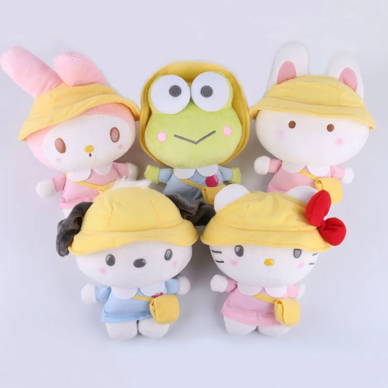 Sanrio melody Keroppi, студенческие мягкие животные, плюшевые игрушки-подвески для детей, рюкзак, брелок для ключей, кролик, собака