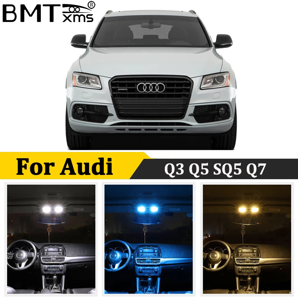 BMTxms Canbus для Audi Q3 8U Q5 8R SQ5 Q7 4L светодиодсветодиодный Внутренняя купольная карта
