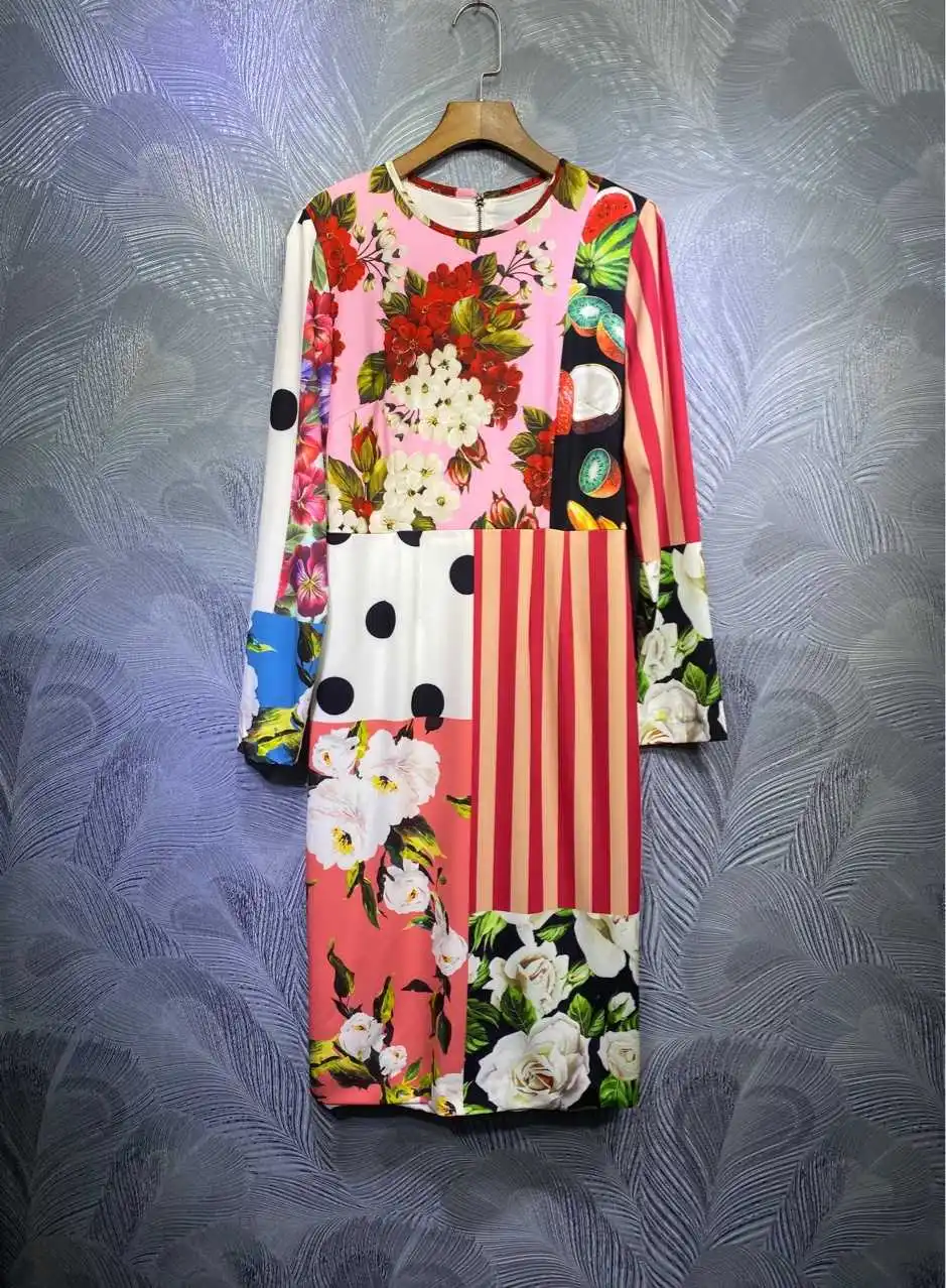 

Женское платье с длинным рукавом и принтом, весеннее элегантное платье C615, 2021