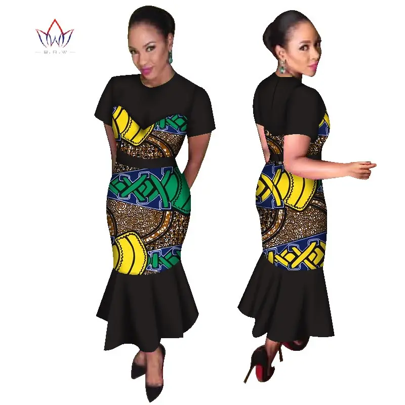 Плюс Размеры летние платья женские 2017 Традиционные Африканские модные Костюмы