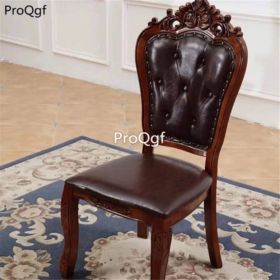 Модный обеденный стул Prodgf в европейском деревянном стиле 1 комплект|Обеденные